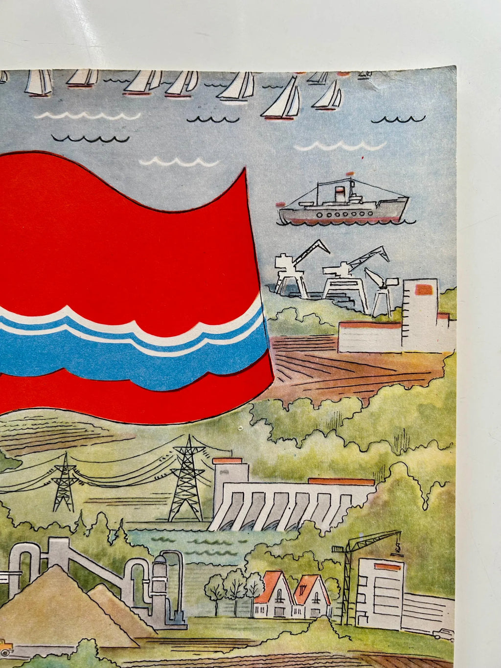 Original 1982 Soviet Estonian SSR Poster – artist V. I. Kyunnap