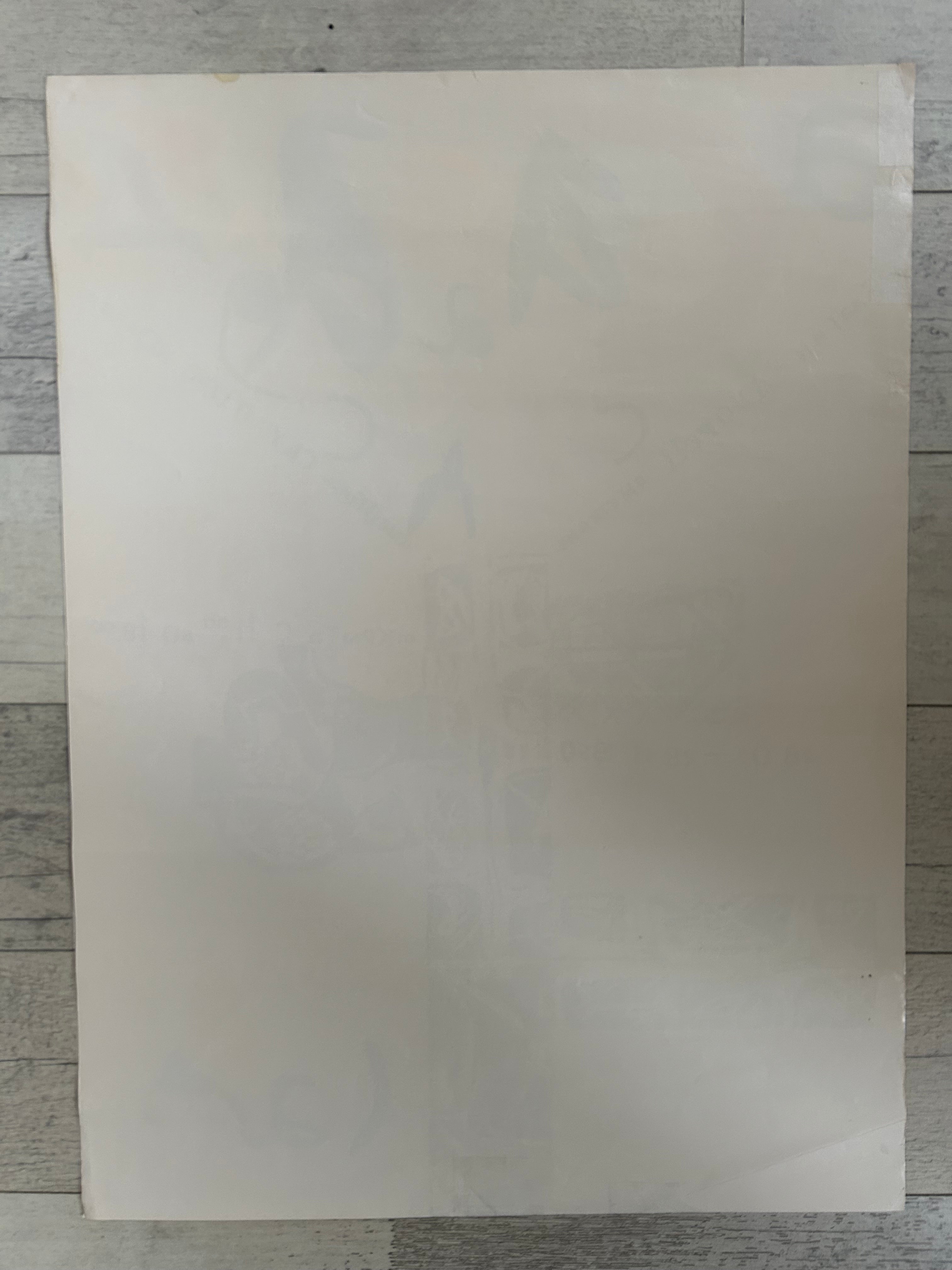 Plain white sheet on a textured gray background