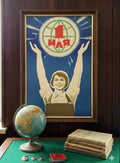 Original 1973 Soviet May Day Poster – Artist V. Konyukhov – Lenizdat, Leningrad