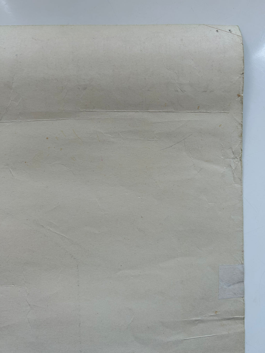 Roll of white paper on a light gray background